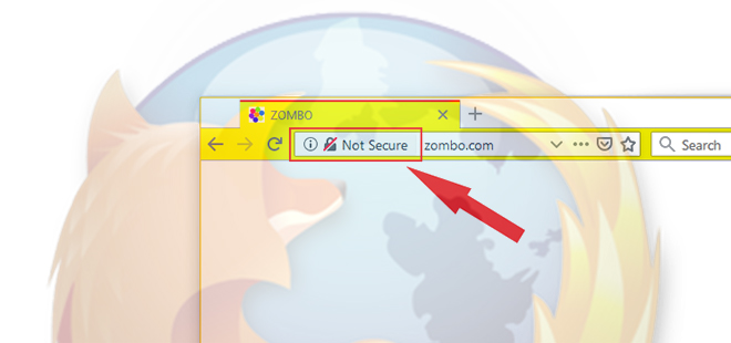 Браузер Firefox будет помечать все страницы, использующие HTTP-соединение, как небезопасные